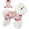 thumbnail image 1 of TONY HOBY Dog Pajamas Cute Flower & Rabbit Dog Clothes Lightweight Cotton Dog Jumpsuit Onesie for Small Dog Boys & Girls Apparel Pink, M, 1 of 7