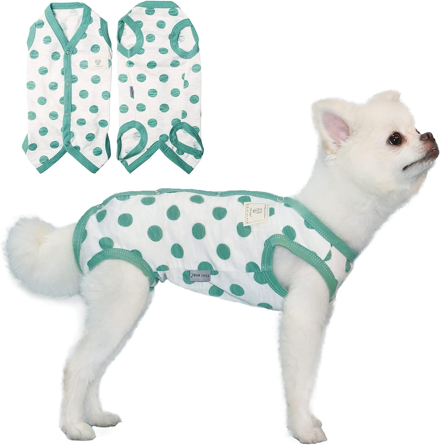 tony-hoby-pet-clothes-sleeveless-dog-pajamas-dog-jumpsuit-pjs-with-stripes-for-summer-girl-green-l-walmart-com