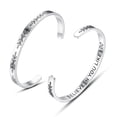 thumbnail image 1 of TONY & SANDY Believe In You Like I Do Bracelet for Teen Girls Gifts Inspirational Bracelet for Women Best Friends Teenage Motivational Affirmative Female Stuff Sobriety Nursing School Teen With Box, 1 of 6