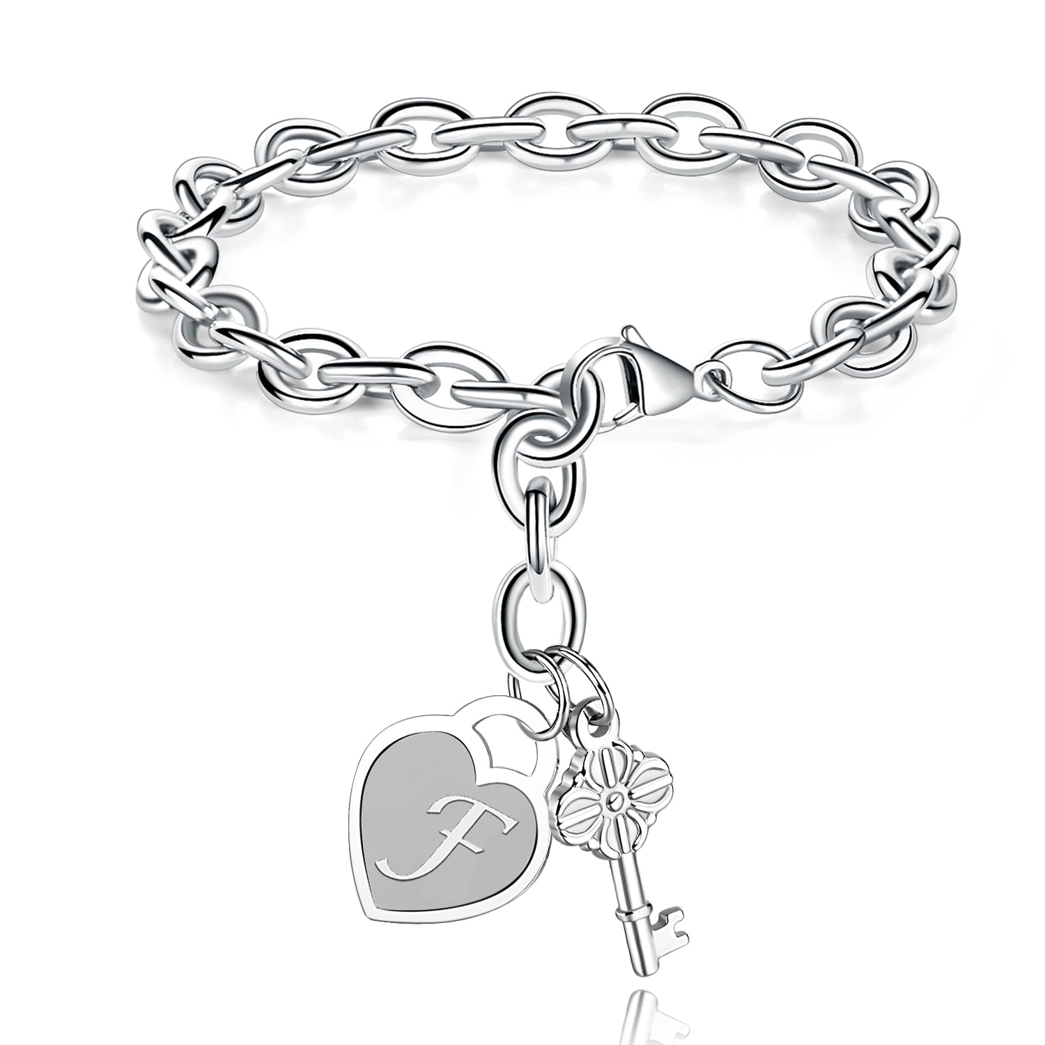 Personalized Sterling Silver Charm Bracelet for Kids, Teens, or Women –  Cherished Moments Jewelry