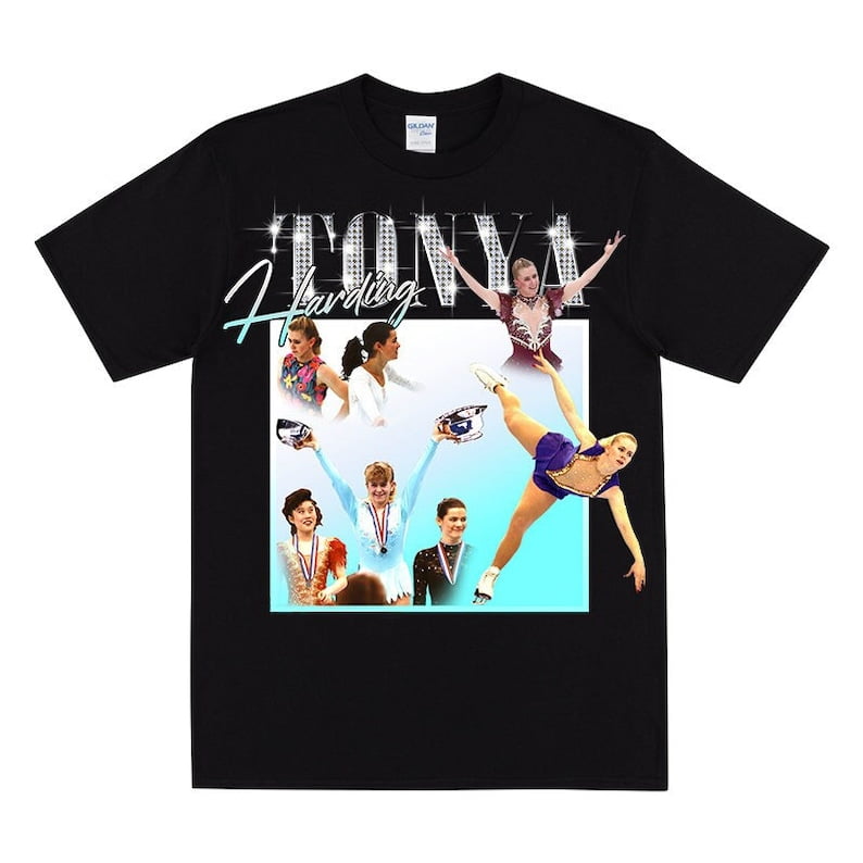 TONYA HARDING Homage Tshirt, Figure Skating Theme, For Ice Skaters
