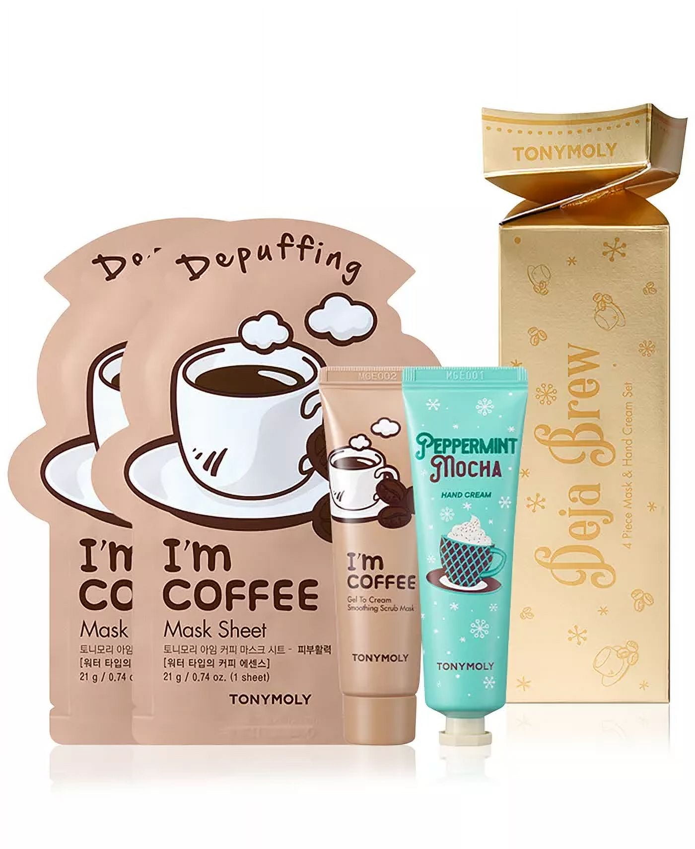 TONYMOLY 4-Pc. Deja Brew I'm Coffee Mask & Hand Cream Set