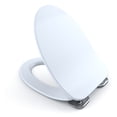 thumbnail image 1 of TOO SS234#01 SoftClose Elongated Closed Front Toilet Seat with Cover,Cotton, 1 of 3