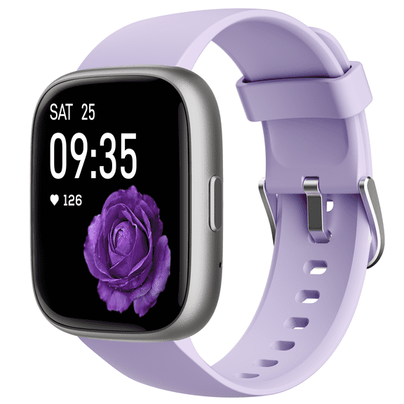 TOOBUR Smart Watch for Women, 1.83" Fitness Tracker Watch with Step Tracker/Pedometer/Sleep, IP68 Waterproof Smartwatch Calls Compatible iOS Android Lilac