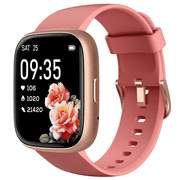 TOOBUR Smart Watch for Women, 1.83" Fitness Tracker Watch with Step Tracker/Pedometer/Sleep, IP68 Waterproof Smartwatch Calls Compatible iOS Android Red