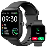 TOOBUR Smart Watch for Women Men، 1.95 Fitness Tracker، Answer / Make Calls، Smartwatch Compatible Android IOS، IP68 Waterproof، Black