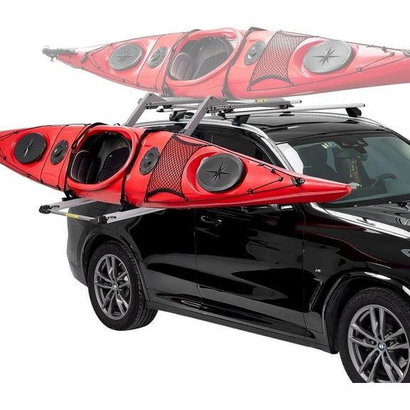 TOOENJOY Elevate Lift Assist Roof Rack, SUV Bike Kayak Carrier Elevating Assist Camping Multiple Loading