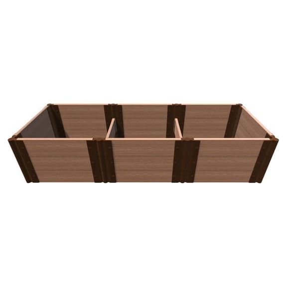 TOOL-FREE CLASSIC SIENNA 2' X 6' X 16.5" RAISED GARDEN BED - 1" PROFILE