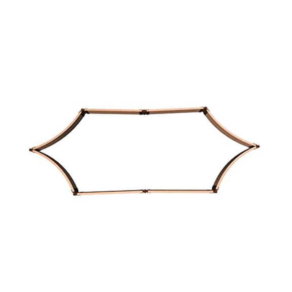 CLASSIC SIENNA 'SILVER SALVER' - 6' X 16' X 5.5" SCALLOPED RAISED GARDEN BED - 2" PROFILE