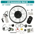 thumbnail image 1 of TOOL1SHOoo 1200W Electric Bicycle Motor Kit，26" Fat Rear Wheel Electric Bicycle Hub Motor Kit w/ LCD Display, 1 of 11