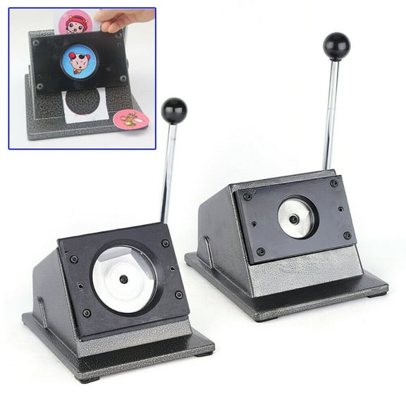 TOOL1SHOoo 37mm Round Graphic Punch Die Cutter PVC Paper Card Button Machine Manual