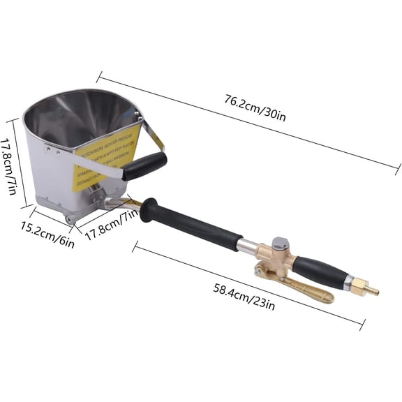 TOOL1SHOoo 4 Jet Pneumatic Cement Sprayer Gun (Pack of 2)