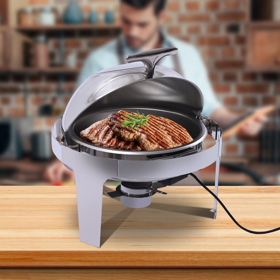 TOOL1SHOoo 400W Chafing Dish Buffet Set 6L Chafing Dish Buffet Warmer Set W/ Rolling Lid