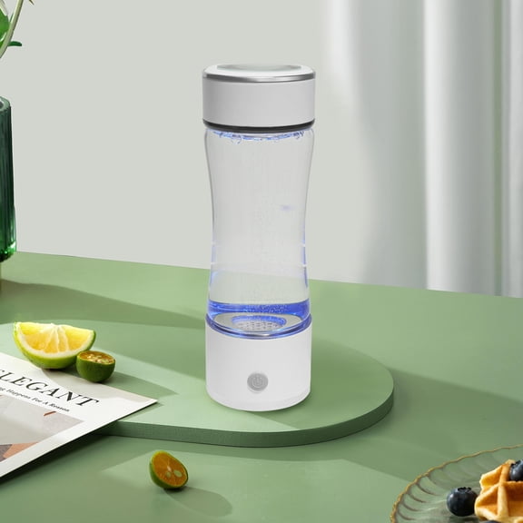 TOOL1SHOoo Arc shaped Hydrogen Rich Water cup,3 in 1 Design,White Stainless Steel 380ml(12.85oz)