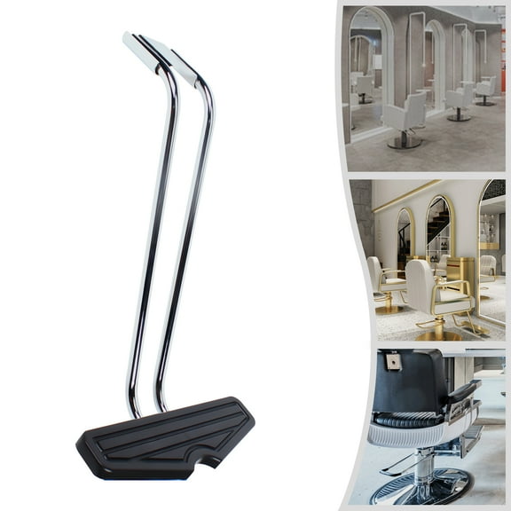 TOOL1SHOoo Black Salon Chair Foot Rest Tripod Stand for Hair Salons, Beauty Salons Mobile Work Station Stand Desk Table Workstation