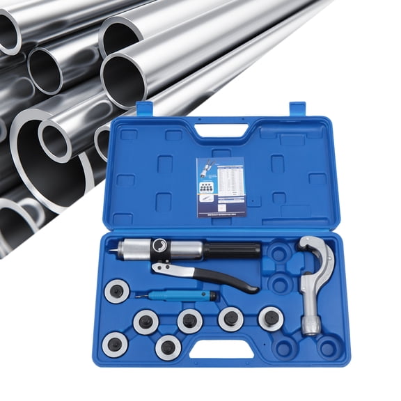 TOOL1SHOoo CT-300 Hydraulic Tube Expander 7 Lever Swaging Tool Kit 3/8 to 1-1/8inch Hydraulic Copper Tube Expander Tool with Tube Cutter and Deburring Tool