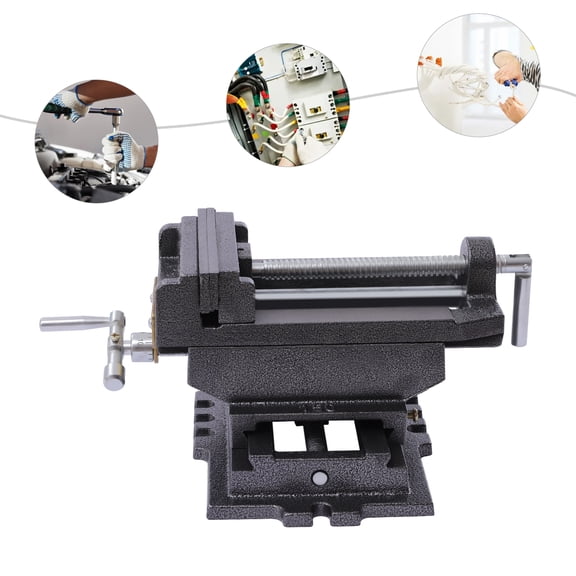 TOOL1SHOoo Drill Press X-Y Compound Vise 2 Way Heavy Duty Cross Slide Vise Clamp Machine