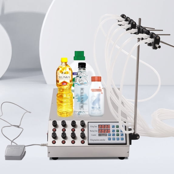 TOOL1SHOoo Filling Machine Oil Filling Machine Liquid Filling Machine 8 Heads 40 bottles/m