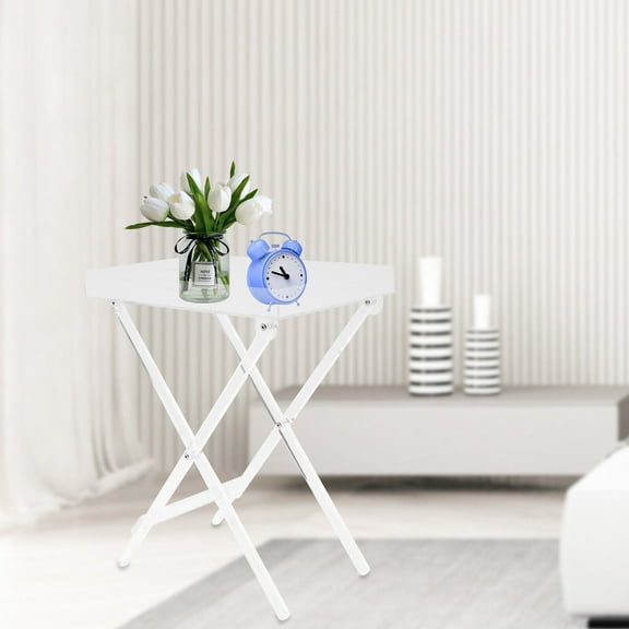 TOOL1SHOoo Folding Table Acrylic Transparent Table Snack Laptop End Side Table Furniture