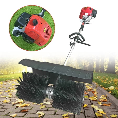 TOOL1SHOoo 23.5" 52CC Handheld 2-Stroke Gasoline Lawn Sweeper with Ergonomic Handle
