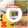 thumbnail image 1 of TOOL1SHOoo Large Rotating Food Dispenser Rice Dispenser 6-Grid Rice Bucket, 1 of 12