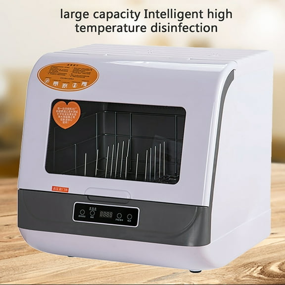 TOOL1SHOoo Portable Countertop Dishwasher with Large Capacity Air Dry Function 3 Washing Programs