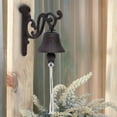 thumbnail image 1 of TOOL1SHOoo Rustic Black Cast Iron Hanging Ship's Bell - Captains Bell - Rustic Wall Art, 1 of 14