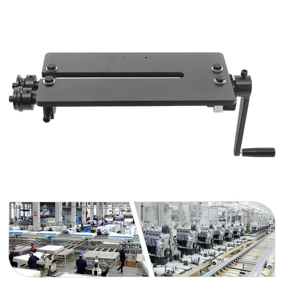 TOOL1SHOoo Sheet Metal Bead Roller Machine 12 inch Gear Drive Bench 6 Dies Set Greater Forming Precision