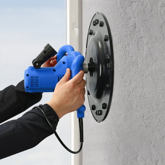 TOOL1SHOoo Smoothing Polishing Machine,Concrete Polishing Machine,6 Variable Speed Polishing Machine 80-200RPM 1680W Electric Plaster Mortar Mud Trowel(Blue)