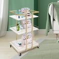 thumbnail image 1 of TOOL1SHOoo Utility Trolley Rolling Barber Cart Salon Manicure Metal Storage Cart with Wheel, 1 of 15