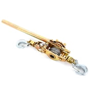 TOOL1SHOoo Wire Ratchet Puller Hoist,2 Ton Power Ratchet Pulley Cable Hand Lever Come Along Puller Heavy duty Lifting Tool Solid Metal Gear with Double Hooks 4400LB