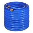 thumbnail image 1 of TOOLCY Garden Hose 100 ft with Swivel Handles, 5/8 inch Water Hose for Garden, 250 PSI Blue Polymer, 1 of 10