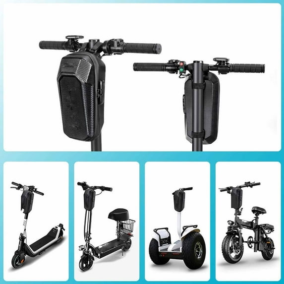 TOOLGOOD Electric Scooter for Adults with Bag, 28 Miles Long Range, 20 Mph Top Speed, Front Dual Supsension Electric Scooter with Cruise Control, Dual Braking Systems Escooter for Adults, Black, L