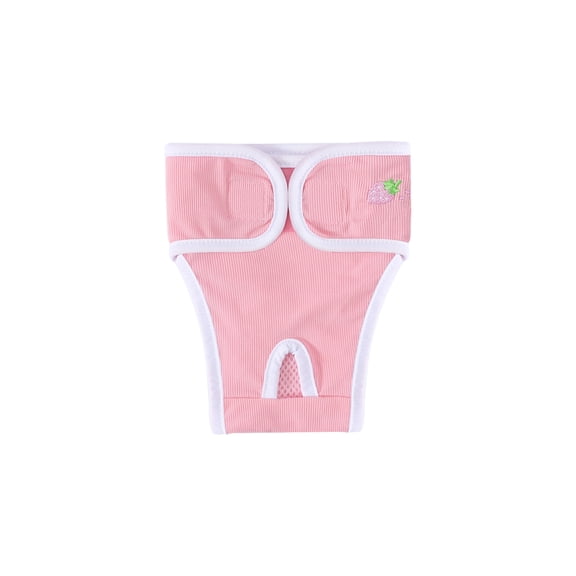 TOOLGOOD Female Dog Diapers,The Harassment of Pants and Safety Pants,Adjustable and Leakproof Doggie Sanitary Panties for Small Medium and Large Dogs, Pink, XS