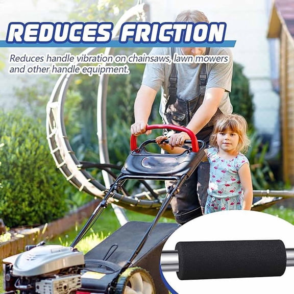 TOOLGOOD Foam Grip Tubing Handle Grips 28mm ID 38mm OD 4.5" Black for Pipe Insulation, Utensils, Fitness, Tools Handle Support