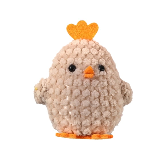 TOOLGOOD Handmade Crochet mini Easter 3D Chick Decorations, Tabletop Or Shelf Accents for Holiday Home Decor and Seasonal Party Display Coffee
