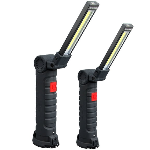 TOOLGOOD Rechargeable Work Light, 1PC Inspection Mechanic Light USB Rechargeable Cob Light with Magnetic Base Folding Flashlight