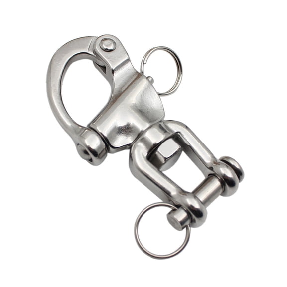 TOOLGOOD Snap Shackle Sailing Halyard, 316 Stainless Steel Clevis Swivel Jaw Swivel Shackle, Quick Release Snap Hook for Sailing Rigging Shackles