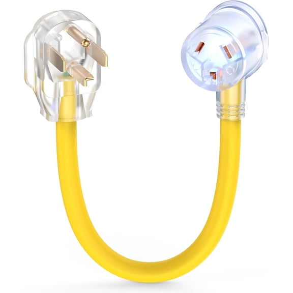 TOOLIOM 10AWG Gauge 1.5-Foot Dryer Plug Adapter Extension Cord
