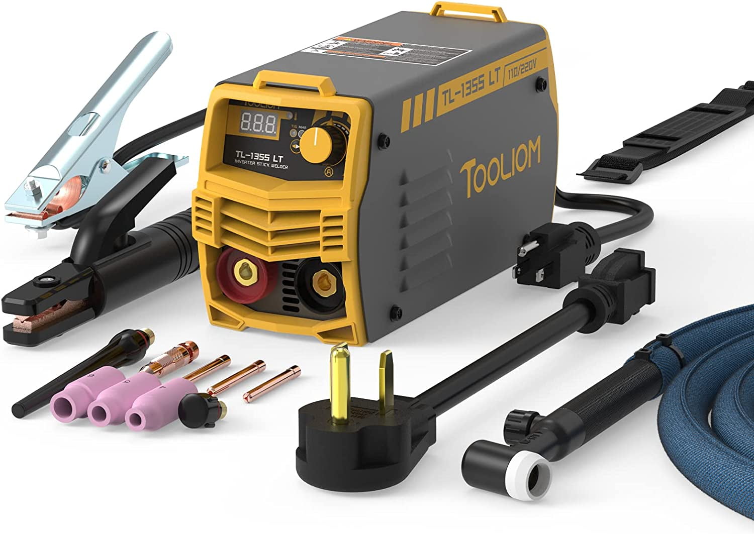 TOOLIOM 135A Stick Welder/Lift TIG,110V MMA ARC with Lift TIG Torch