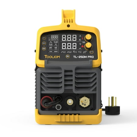 TOOLIOM Aluminum MIG Welder 250A 110V/220V Dual Voltage MIG/Lift TIG/Stick 3 in 1 Welding Machine
