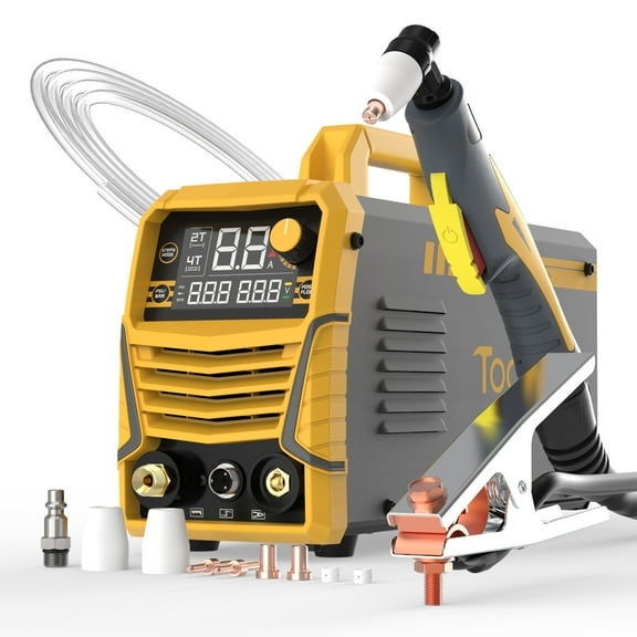 TOOLIOM Large LCD Display Plasma Cutter 50A Dual Voltage 1/2 Inch Clean Cut