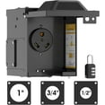 thumbnail image 1 of TOOLIOM NEMA TT-30R RV Plug, RV Electrical Panel For Weatherproof, Lockable Outlet Box, 1 of 7