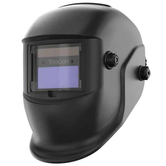 TOOLIOM True Color Solar Powered Auto Darkening Welding Helmet with Adjustable Shade for TIG MIG ARC