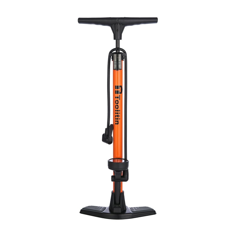 TOOLITIN High Pressure Bicycle Pump with Gauge, PSI 160, Tyre Tool