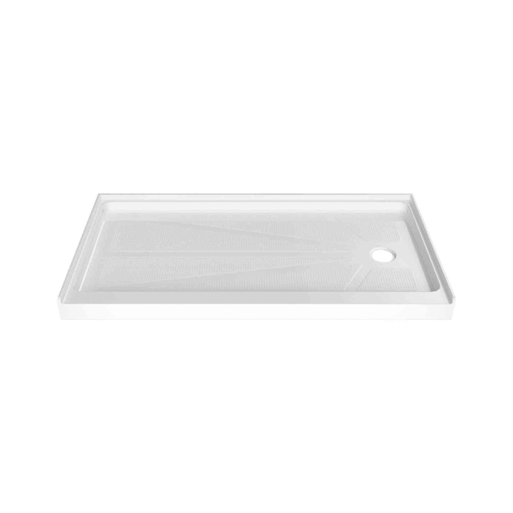 TOOLKISS 60 in.L Single Threshold Shower Base, Left / Right / Center