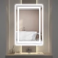 thumbnail image 1 of TOOLKISS  Anti-fog Frameless Dimmable Mirror with Backlit and Front Lighting 24 in. W x 36 in. H, 1 of 4