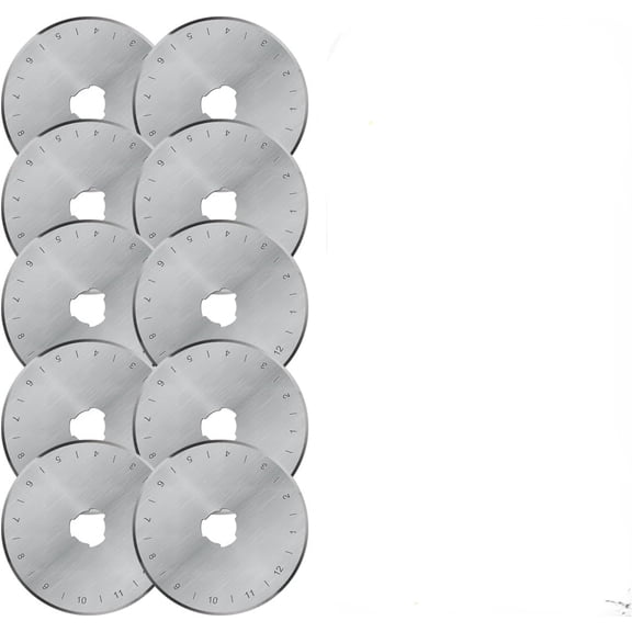 TOOLS 28mm Rotary Cutter Blades 10 Pack Fits Olfa, Fiskars, Replacement Rotary Blade for Arts Crafts Quilting Scrapbooking Sewing, Sharp and Durable