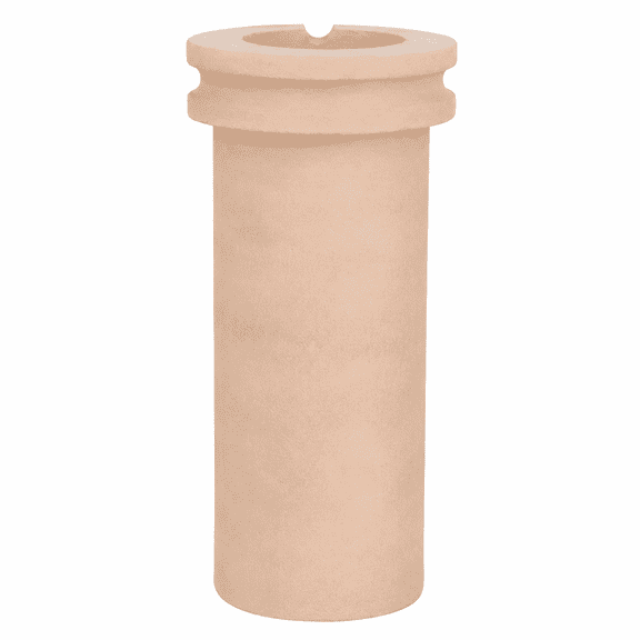 TOOLTOS 3KG Ceramic Melting Crucible Replacement Pot for Metal Melting Furnace