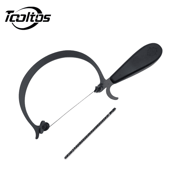 TOOLTOS Jewellery saw frame with 12 saw blades  precision cutting tool, suitable for jewellery making, woodworking, metal cutting and DIY crafts